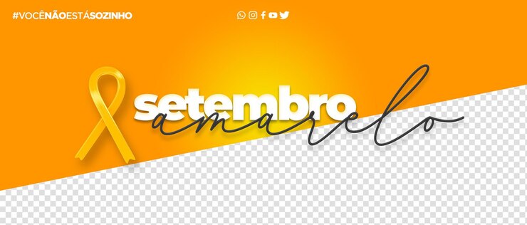 PSD modelo de mídia social psd setembro mês amarelo de prevenção de suicídio