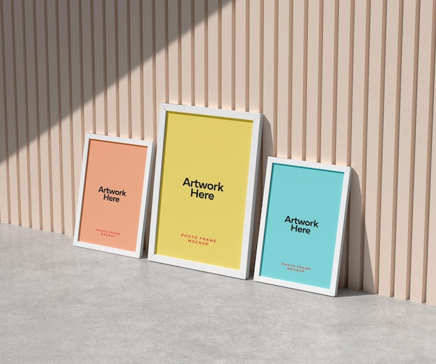 Modelo de Mockup de Moldura de Foto