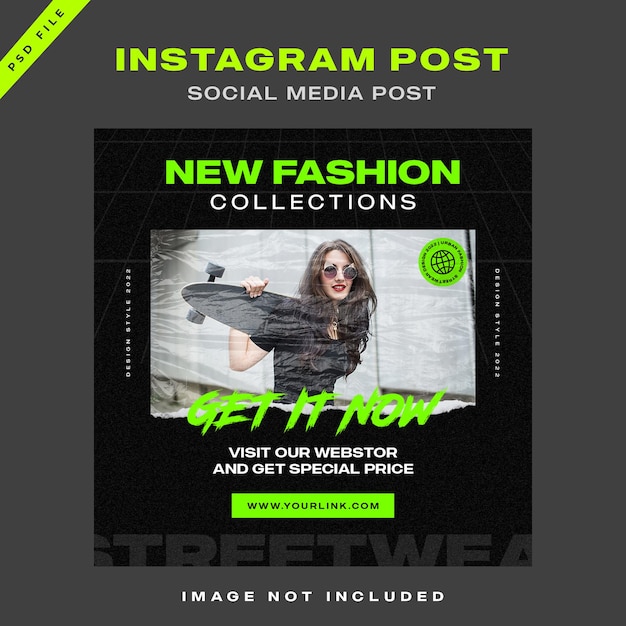 Modelo de moda do instagram de estilo urbano