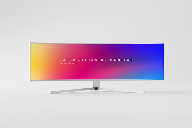 PSD modelo de monitor super ultrawide