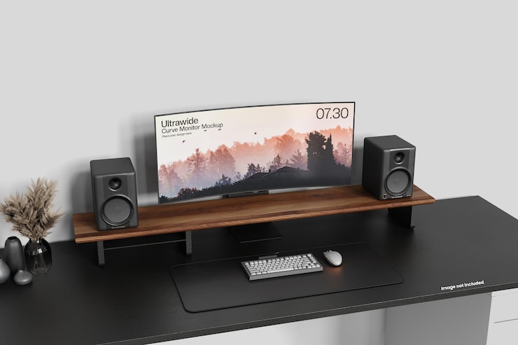 PSD modelo de monitor ultrawide
