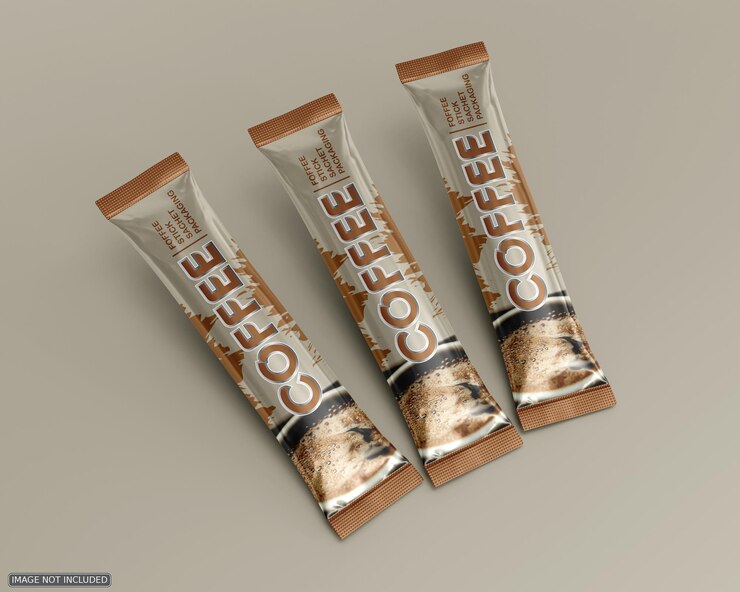 PSD modelo de pacote de wafers de chocolate premium