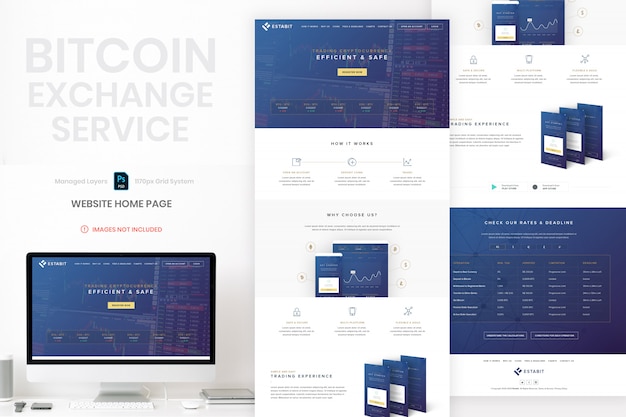 modelo de página inicial do site bitcoin