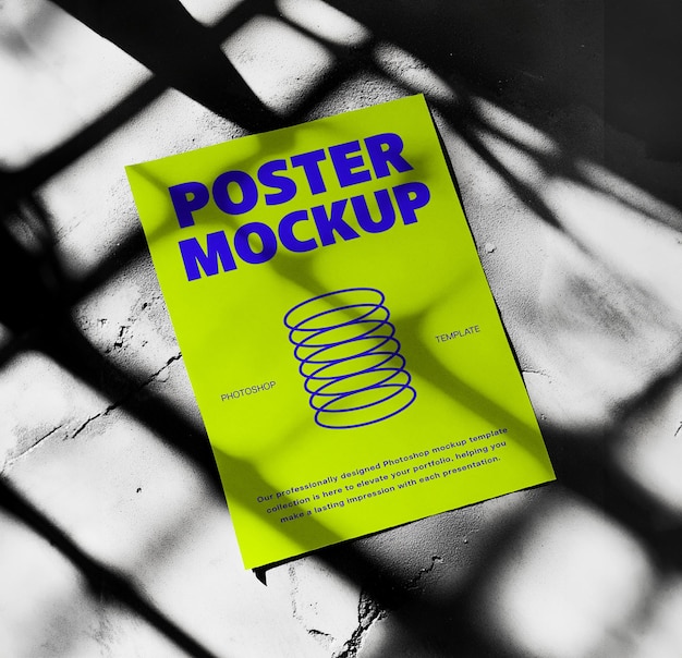 Modelo de papel de cartaz PSD