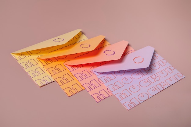 Modelo de papel de envelope