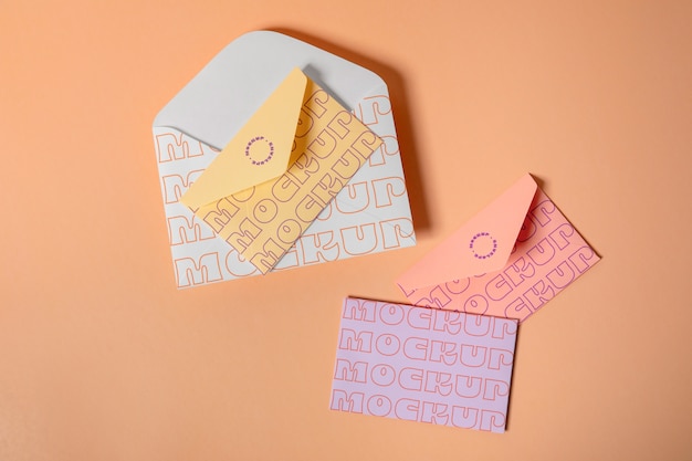 Modelo de papel de envelope