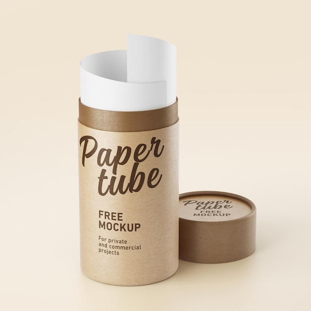 Modelo de papel de tubo