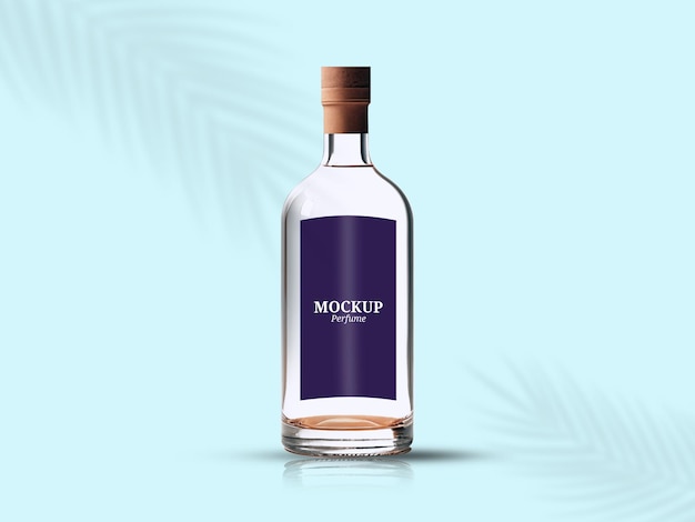 modelo de perfume de embalagem de vidro