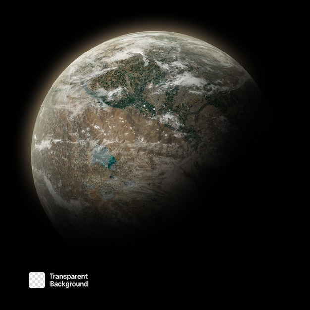 Modelo de planeta alienígena PNG