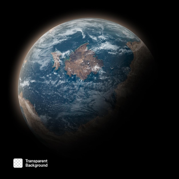 Modelo de Planeta Terra Desértica PNG