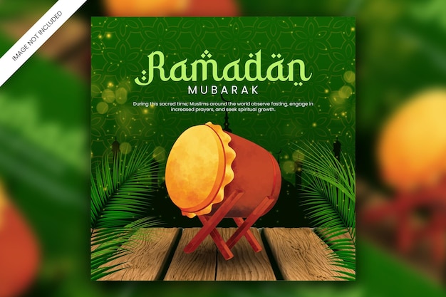Modelo de postagem de design de mídia social do Ramadan