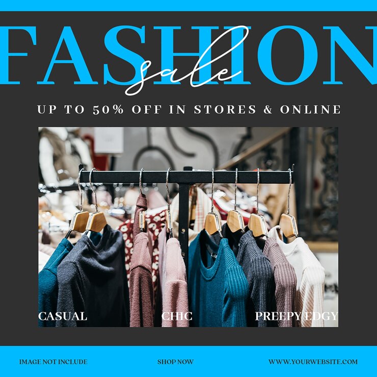PSD modelo de postagem de instagram de venda de moda psd