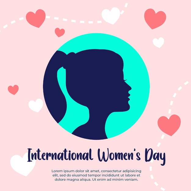 modelo de postagem de mídia social feliz dia das mulheres