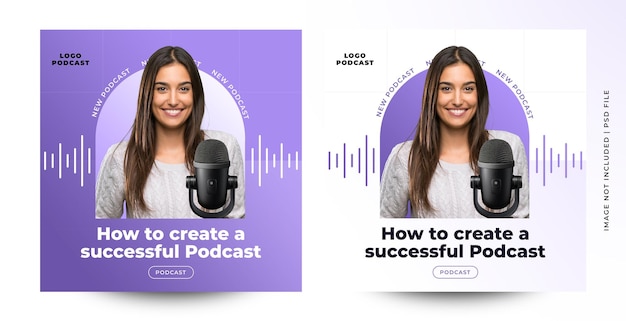 Modelo de postagem de podcast