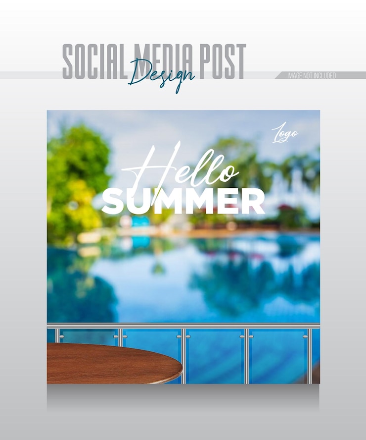 PSD modelo de postagem de verão do instagram