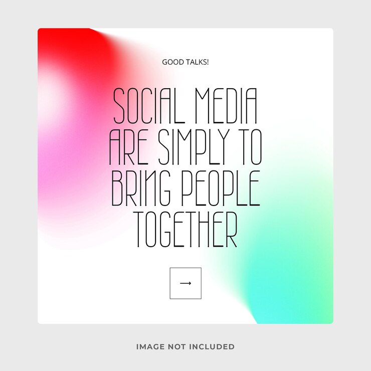 PSD modelo de postagem do instagram com design psd de fundo gradiente