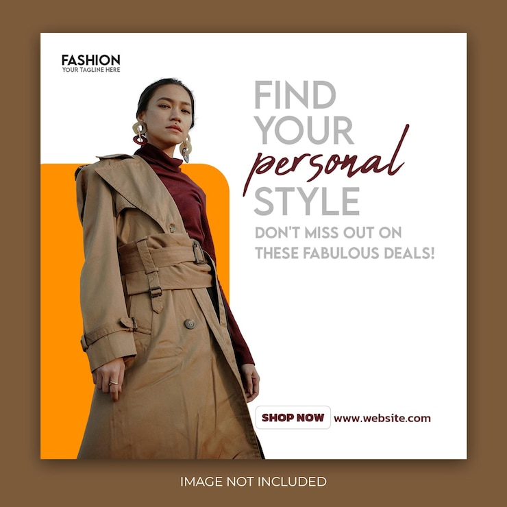 PSD modelo de postagem do instagram de mídia social de moda psd