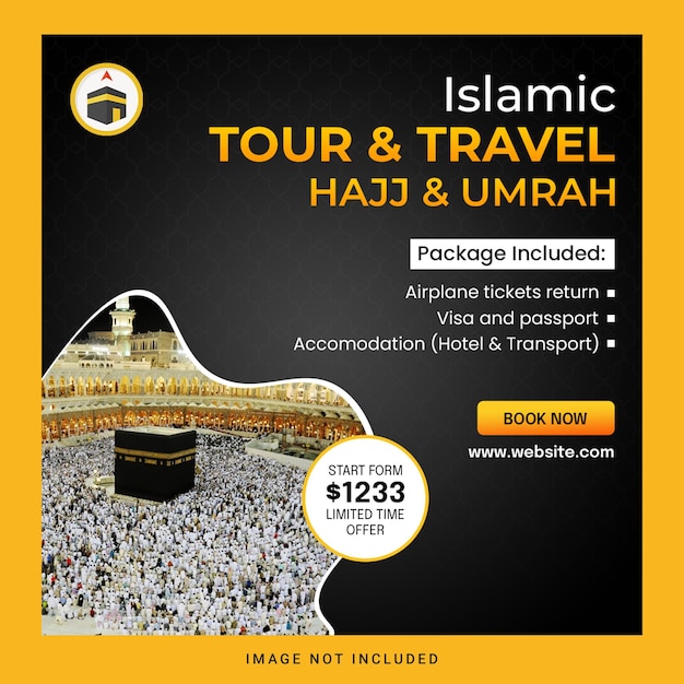 Modelo de postagens do Hajj no Instagram Modelo Islâmico