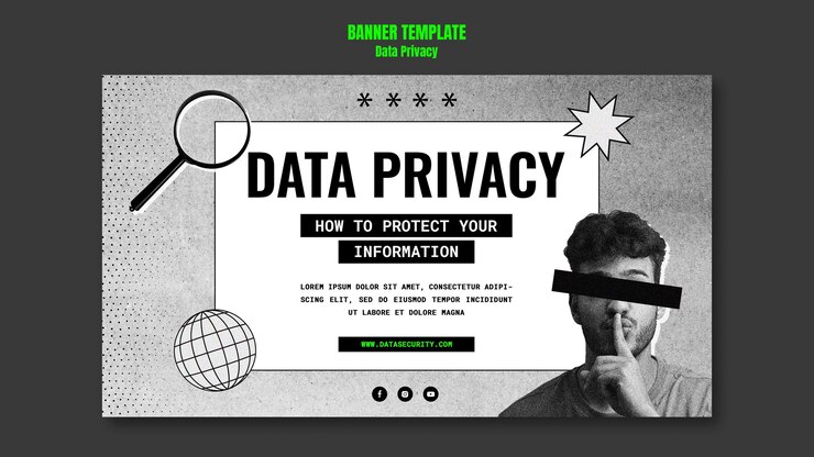 PSD modelo de privacidade de dados de design plano