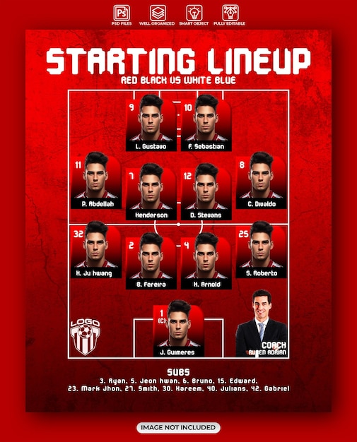 Modelo de projeto de equipe de futebol de formação inicial