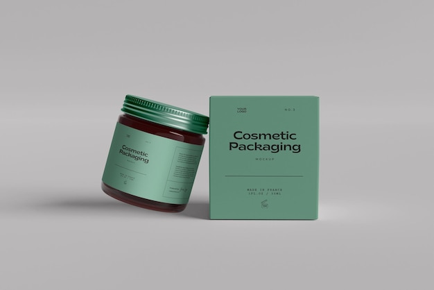 Modelo de projeto de garrafa de frasco de cosméticos