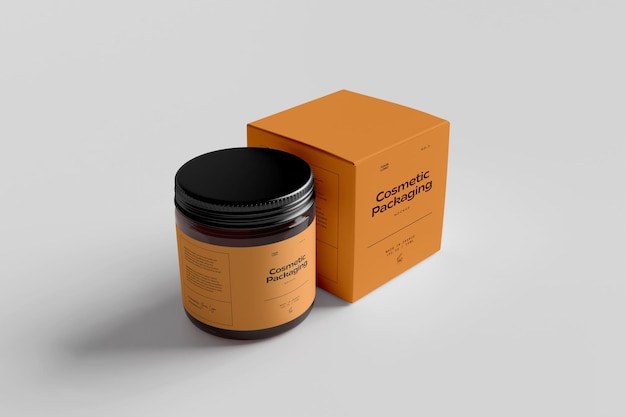 Modelo de projeto de garrafa de frasco de cosméticos