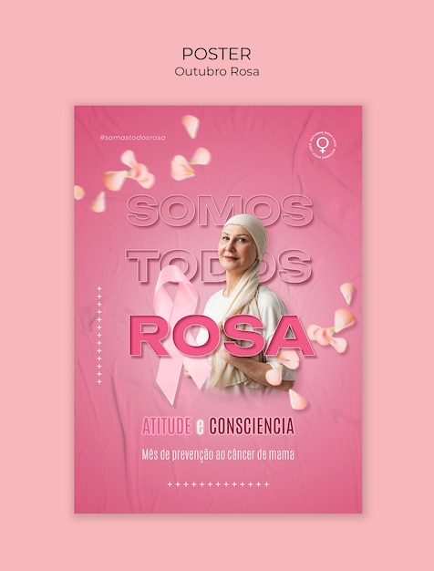 Modelo de projeto do mês de conscientização sobre o câncer de mama