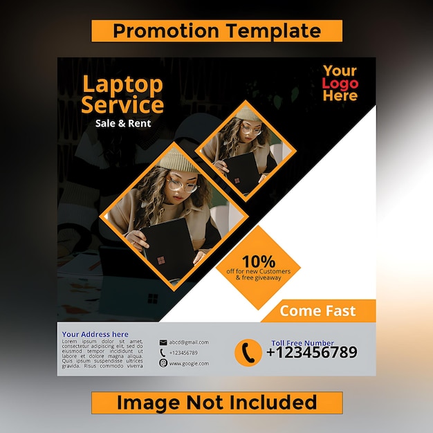Modelo de promoção nas redes sociais