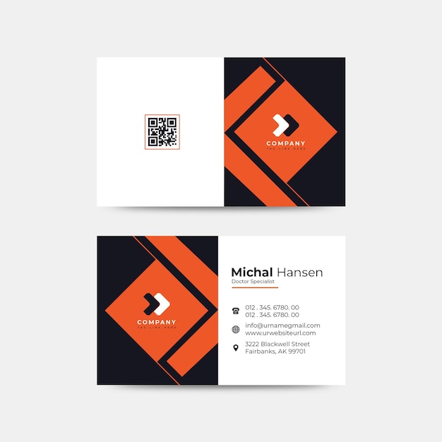 Modelo de psd de design profissional de cartão de visita da empresa Criado apenas para freepik
