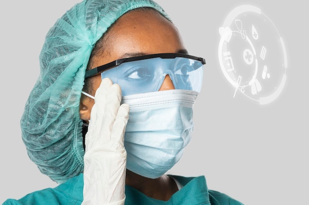 Modelo de psd do doutor com tecnologia de tela invisível