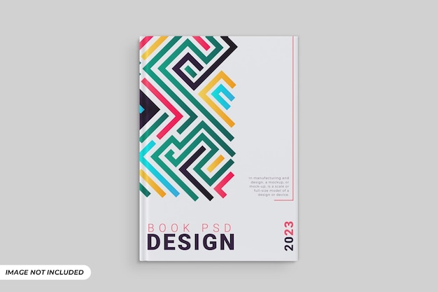 Modelo de psd editável de mockup de capa de livro