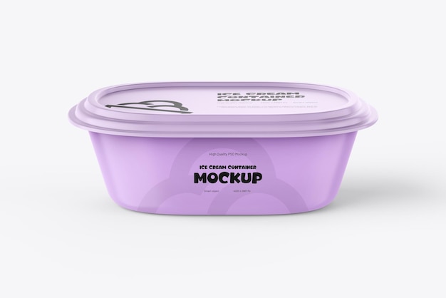 Modelo de recipiente de alimentos em fundo branco