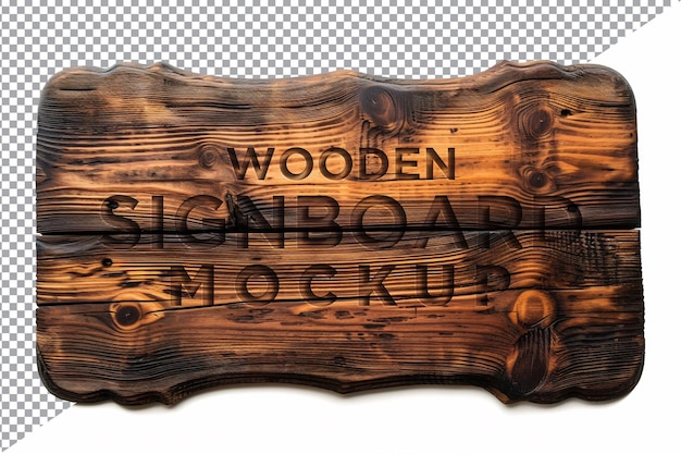 Modelo de sinalização de madeira vintage