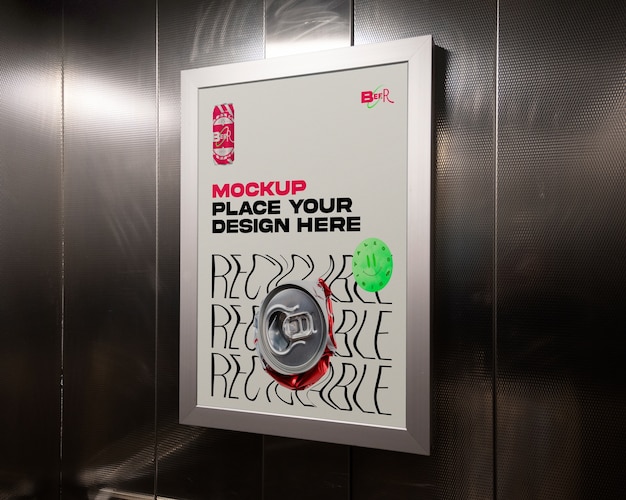 Modelo de sinalização dentro de um elevador