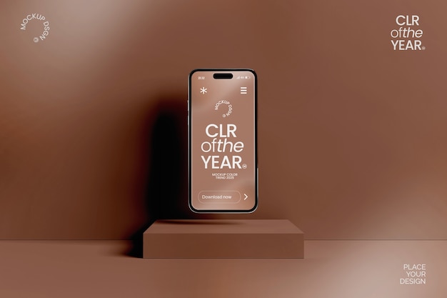 Modelo de smartphone da cor do ano
