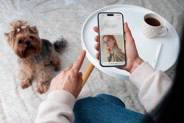 Modelo de smartphone para adultos