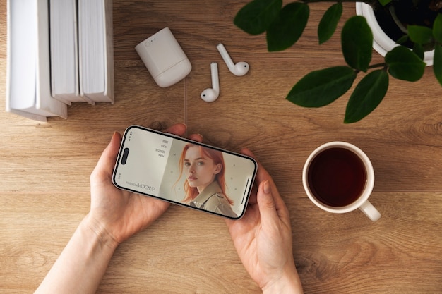 Modelo de smartphone para adultos