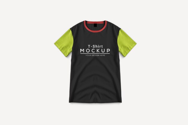 PSD modelo de t-shirt da tripulação masculina