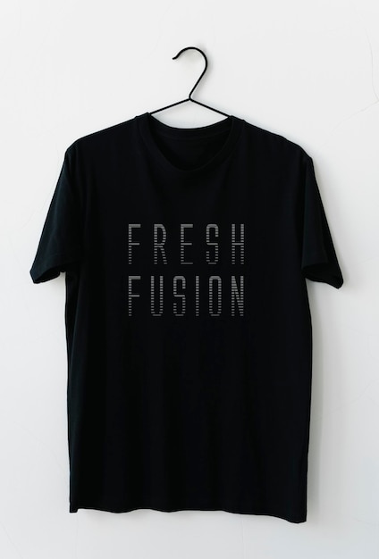 Modelo de t-shirt simples para homens pretos
