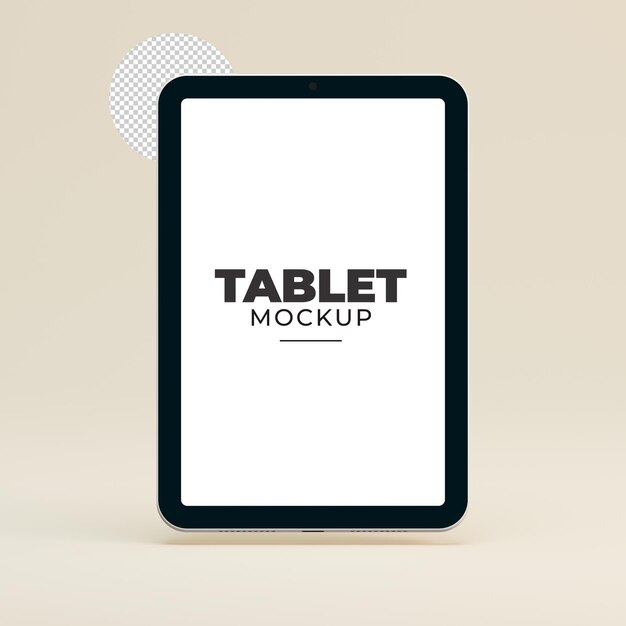 PSD modelo de tablet 3d para publicidade