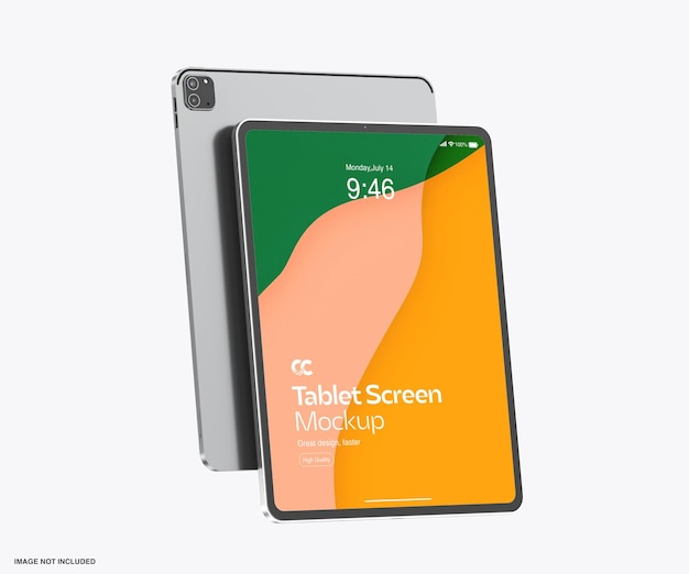 Modelo de tablet flutuante