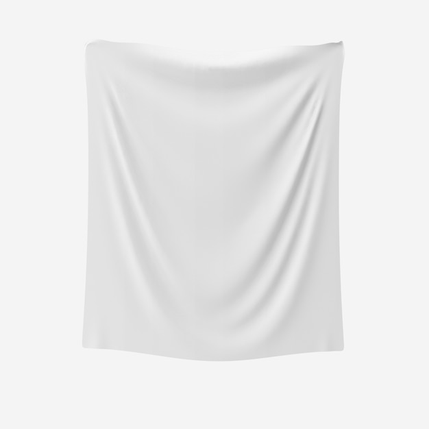 Modelo de tecido em branco