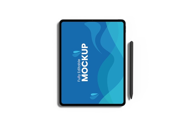 Modelo de tela personalizável para tablet