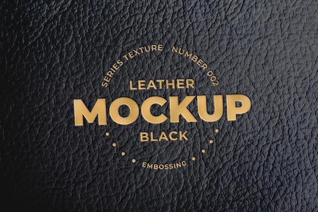 Modelo de textura de couro preto