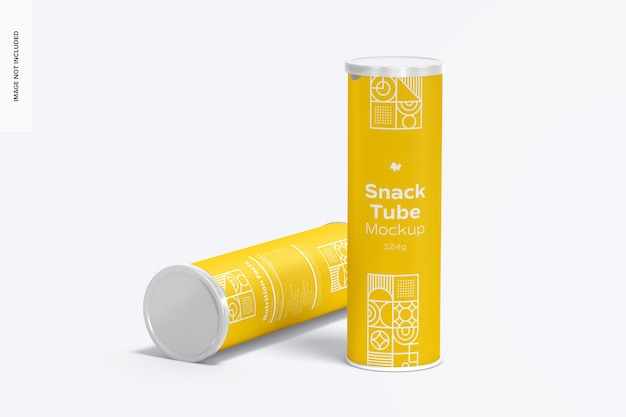 Modelo de tubo de lanche 124g, derrubado