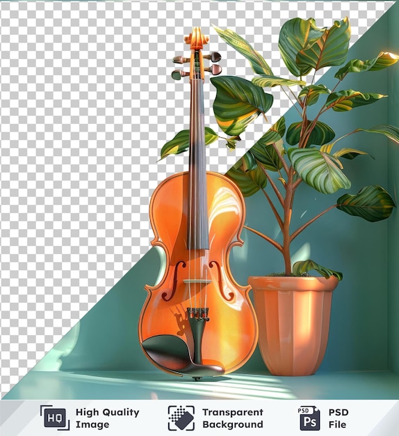 PSD modelo de um violinista de madeira premium39s