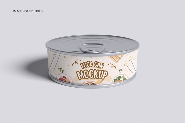 Modelo de uma pequena lata de comida