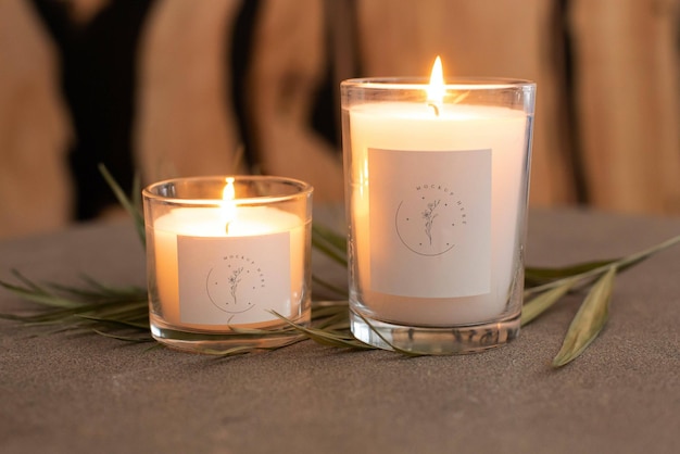Modelo de velas minimalistas