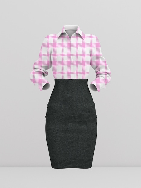 modelo de vestido de serviço