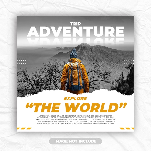 Modelo de viagem de aventura